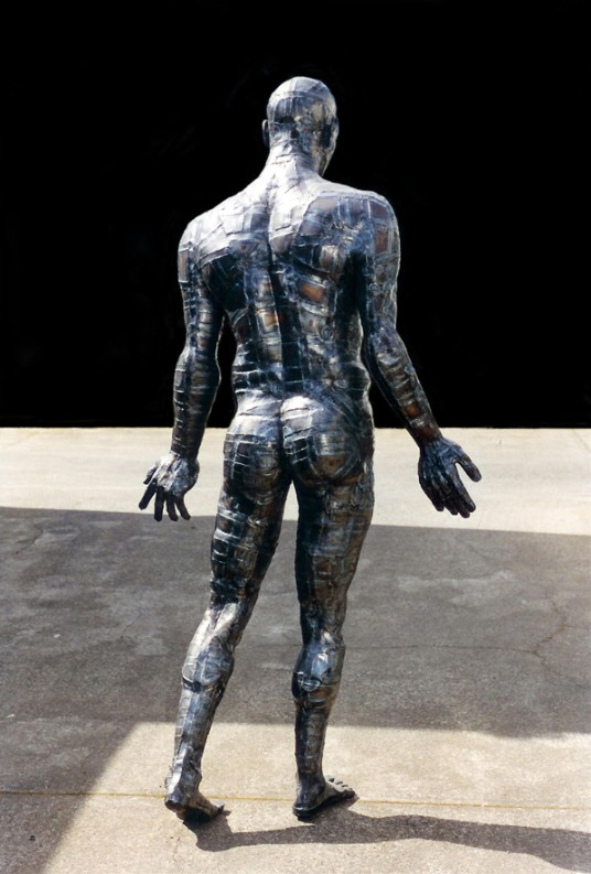 Naked Man, steel man, flamingsteel.com, roy mackey, steel art, steel sculpture, strange websites, vancouver bc